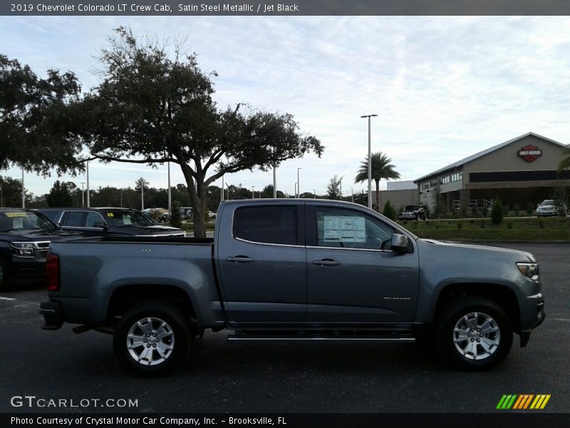 Satin Steel Metallic / Jet Black 2019 Chevrolet Colorado LT Crew Cab