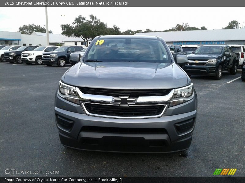 Satin Steel Metallic / Jet Black 2019 Chevrolet Colorado LT Crew Cab