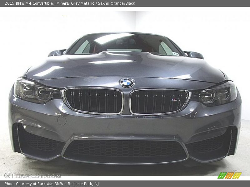 Mineral Grey Metallic / Sakhir Orange/Black 2015 BMW M4 Convertible