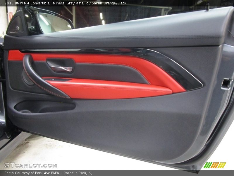 Mineral Grey Metallic / Sakhir Orange/Black 2015 BMW M4 Convertible