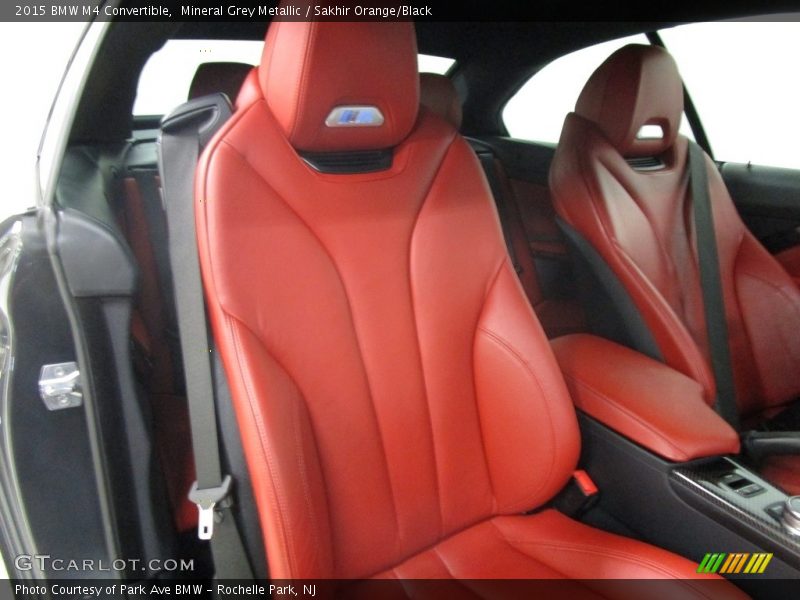Mineral Grey Metallic / Sakhir Orange/Black 2015 BMW M4 Convertible