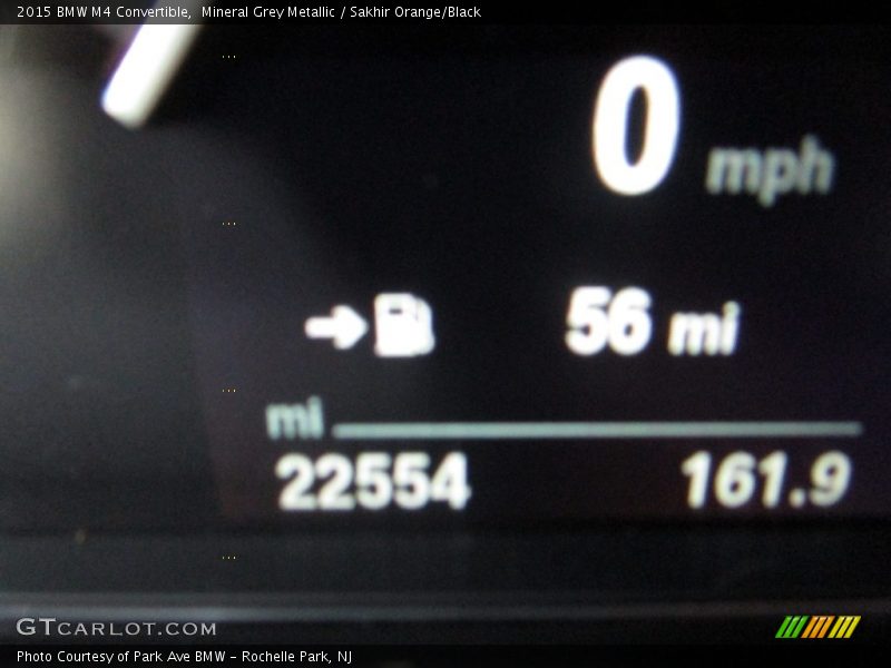 Mineral Grey Metallic / Sakhir Orange/Black 2015 BMW M4 Convertible