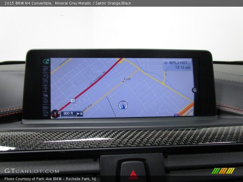 Mineral Grey Metallic / Sakhir Orange/Black 2015 BMW M4 Convertible