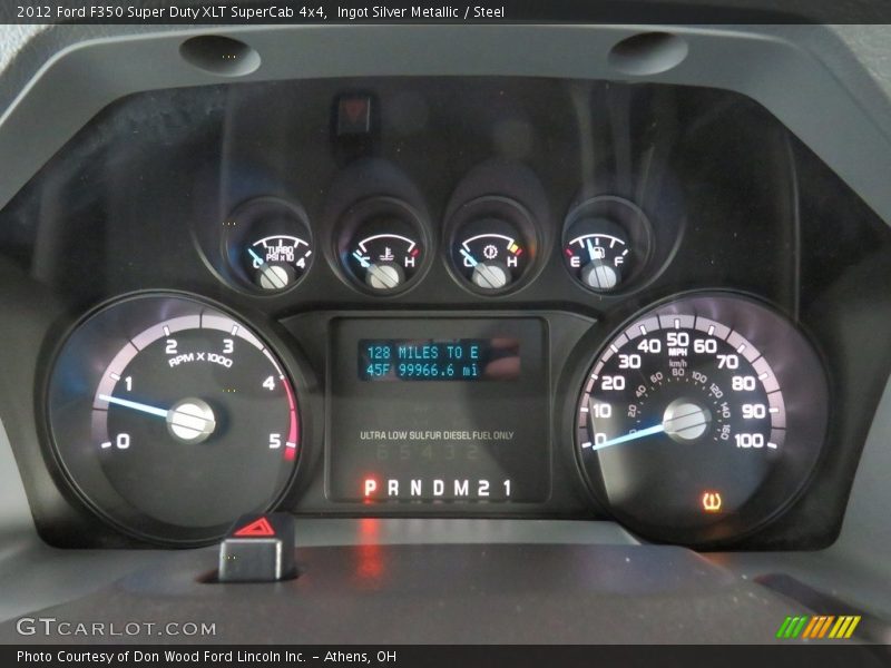 Ingot Silver Metallic / Steel 2012 Ford F350 Super Duty XLT SuperCab 4x4