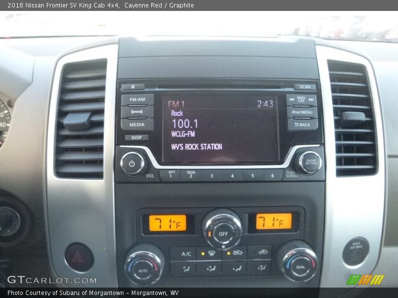 Controls of 2018 Frontier SV King Cab 4x4