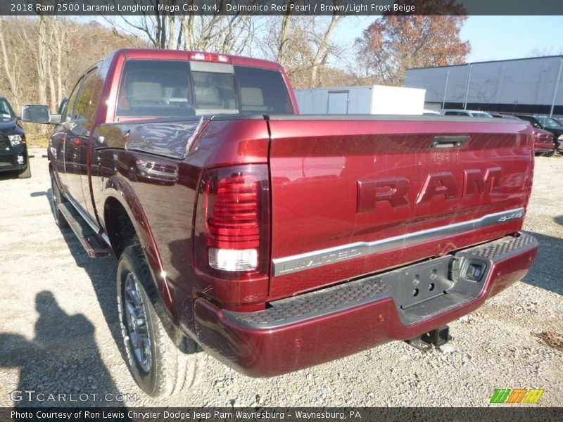 Delmonico Red Pearl / Brown/Light Frost Beige 2018 Ram 2500 Laramie Longhorn Mega Cab 4x4