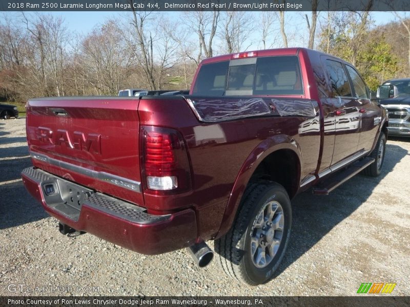 Delmonico Red Pearl / Brown/Light Frost Beige 2018 Ram 2500 Laramie Longhorn Mega Cab 4x4