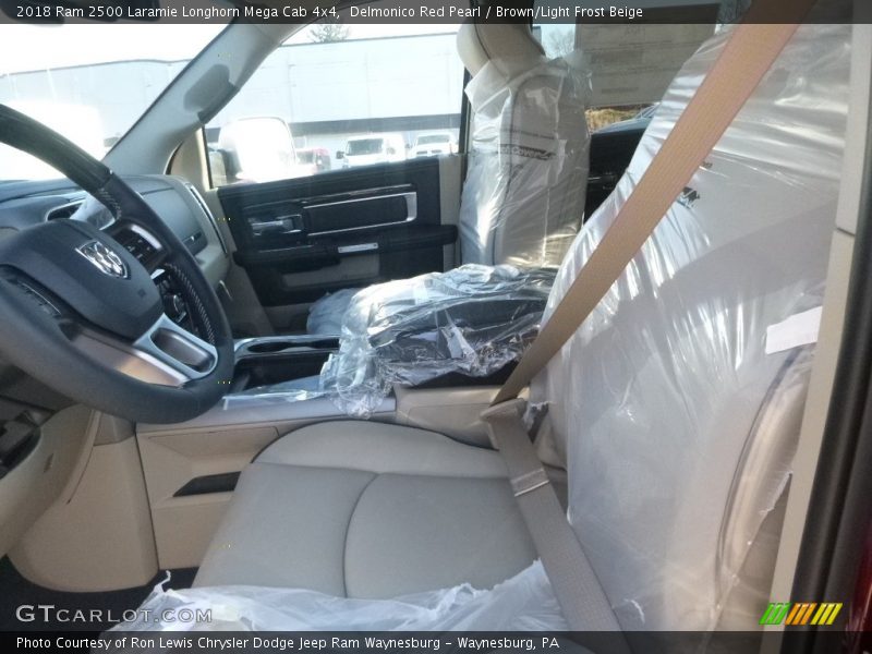 Delmonico Red Pearl / Brown/Light Frost Beige 2018 Ram 2500 Laramie Longhorn Mega Cab 4x4