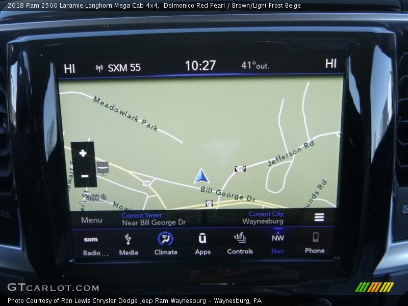 Navigation of 2018 2500 Laramie Longhorn Mega Cab 4x4