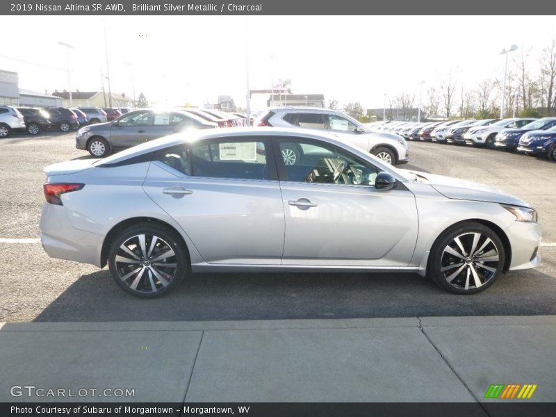 Brilliant Silver Metallic / Charcoal 2019 Nissan Altima SR AWD