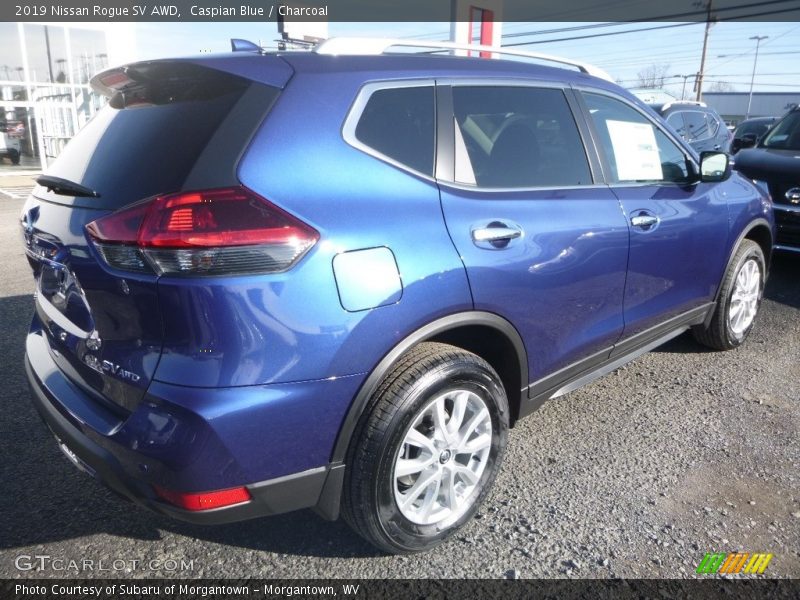 Caspian Blue / Charcoal 2019 Nissan Rogue SV AWD
