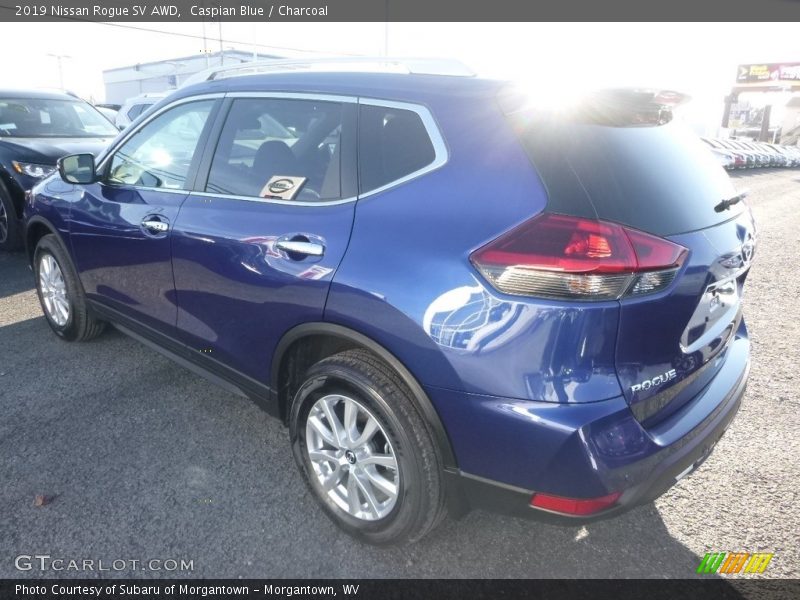 Caspian Blue / Charcoal 2019 Nissan Rogue SV AWD