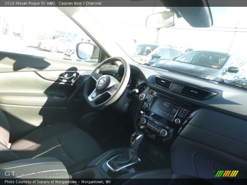 Caspian Blue / Charcoal 2019 Nissan Rogue SV AWD