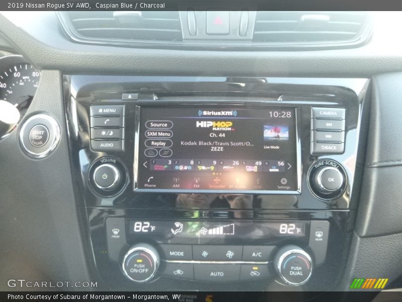 Caspian Blue / Charcoal 2019 Nissan Rogue SV AWD