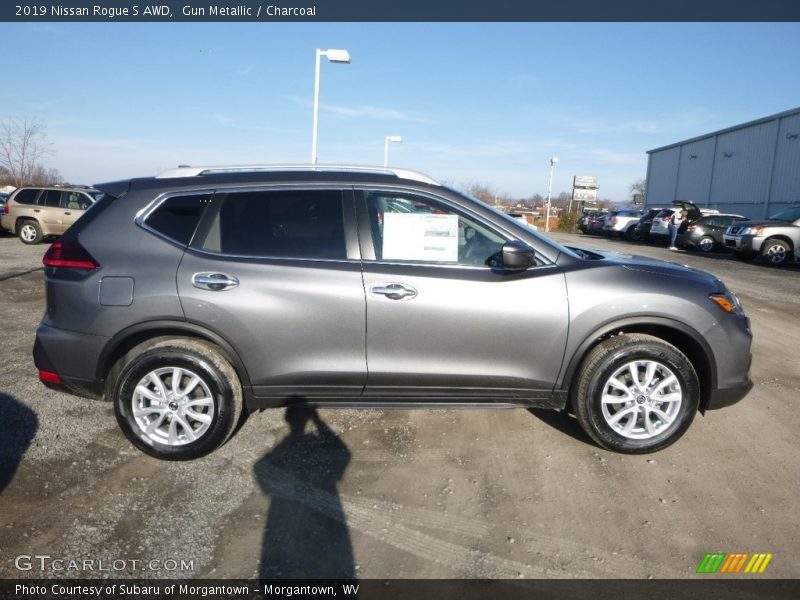 Gun Metallic / Charcoal 2019 Nissan Rogue S AWD