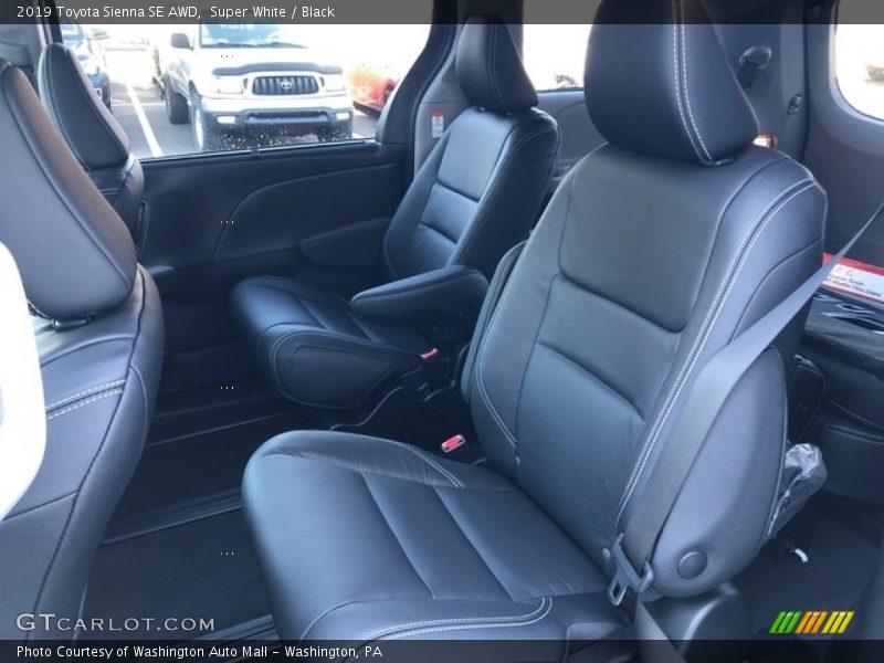 Rear Seat of 2019 Sienna SE AWD