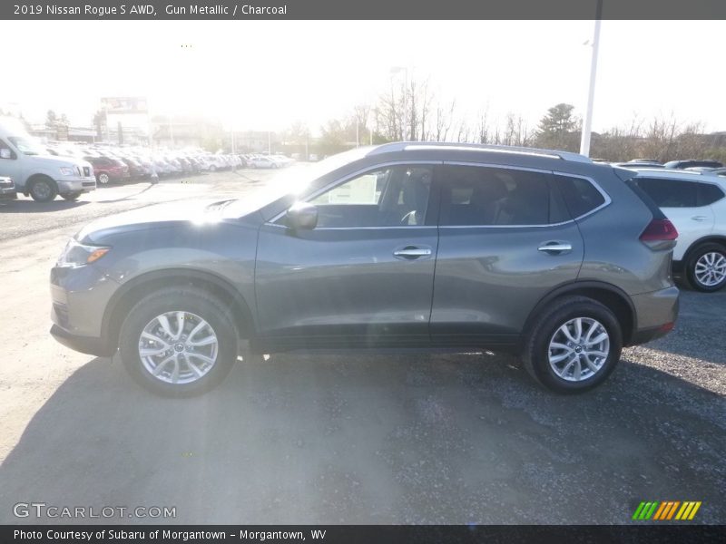 Gun Metallic / Charcoal 2019 Nissan Rogue S AWD