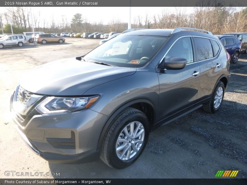 Gun Metallic / Charcoal 2019 Nissan Rogue S AWD