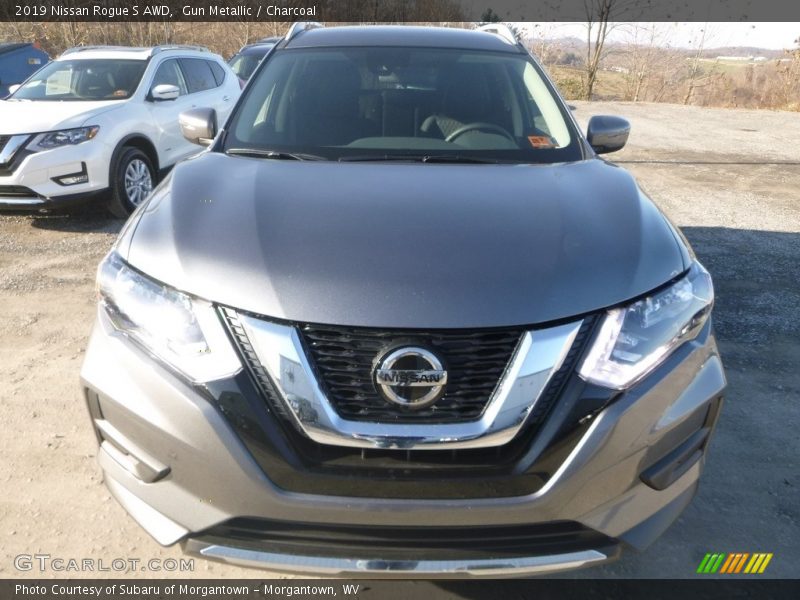 Gun Metallic / Charcoal 2019 Nissan Rogue S AWD