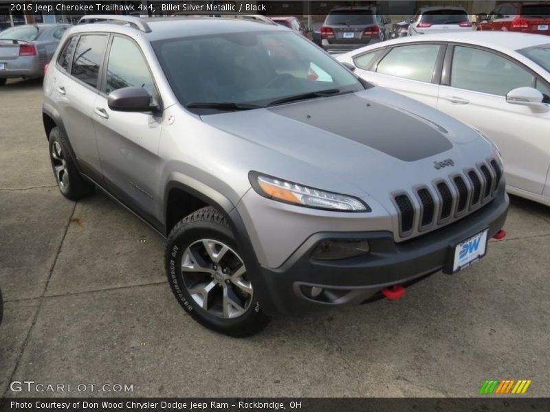 Billet Silver Metallic / Black 2016 Jeep Cherokee Trailhawk 4x4