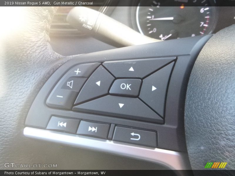 Gun Metallic / Charcoal 2019 Nissan Rogue S AWD