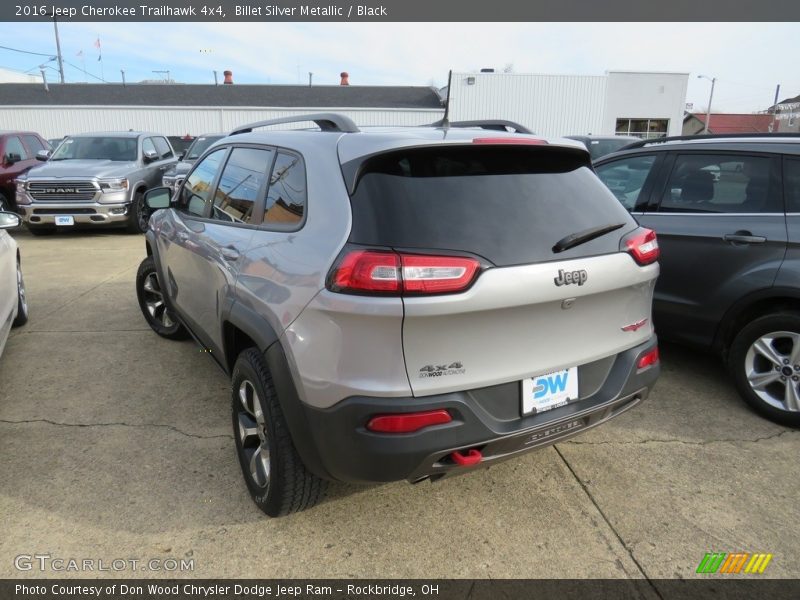 Billet Silver Metallic / Black 2016 Jeep Cherokee Trailhawk 4x4