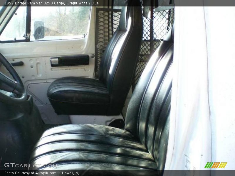 Bright White / Blue 1992 Dodge Ram Van B250 Cargo