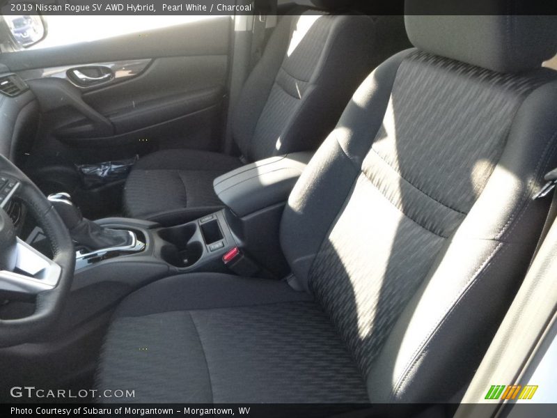 Pearl White / Charcoal 2019 Nissan Rogue SV AWD Hybrid