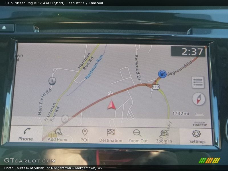 Navigation of 2019 Rogue SV AWD Hybrid