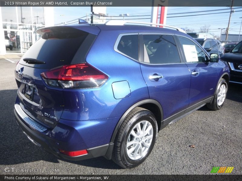 Caspian Blue / Charcoal 2019 Nissan Rogue SV AWD Hybrid