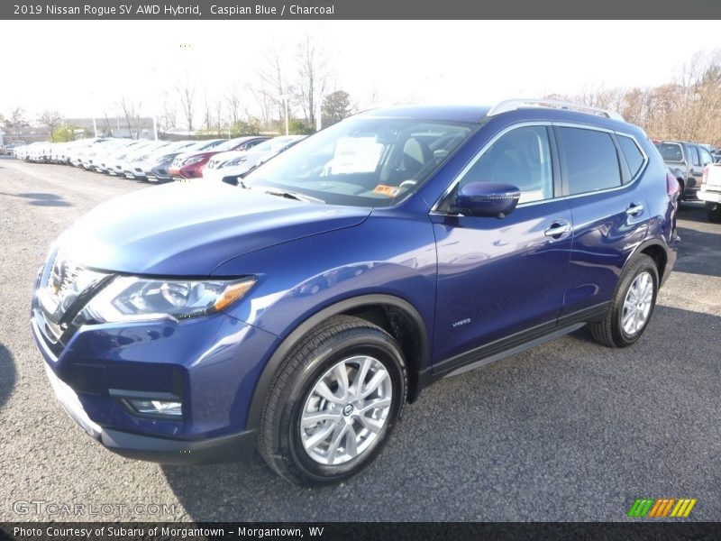 Caspian Blue / Charcoal 2019 Nissan Rogue SV AWD Hybrid