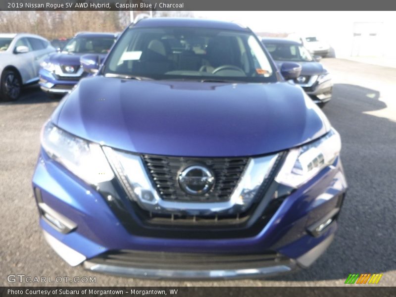 Caspian Blue / Charcoal 2019 Nissan Rogue SV AWD Hybrid