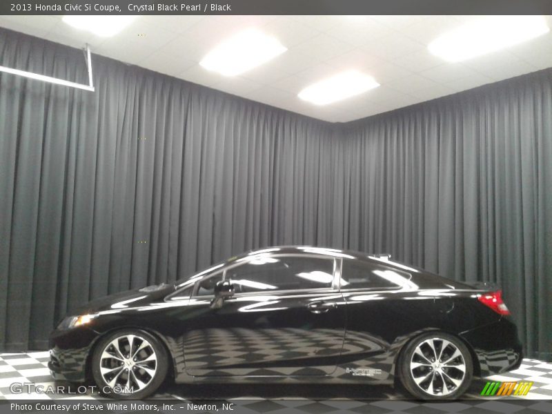 Crystal Black Pearl / Black 2013 Honda Civic Si Coupe