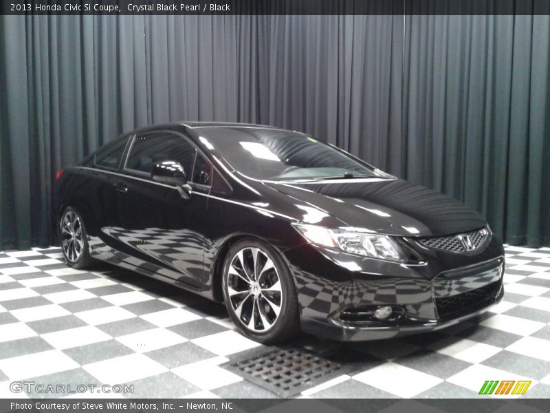 Crystal Black Pearl / Black 2013 Honda Civic Si Coupe