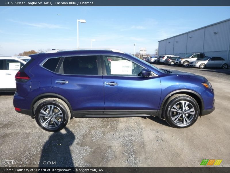 Caspian Blue / Charcoal 2019 Nissan Rogue SV AWD