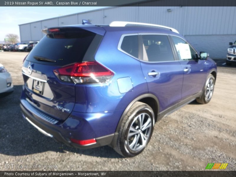 Caspian Blue / Charcoal 2019 Nissan Rogue SV AWD