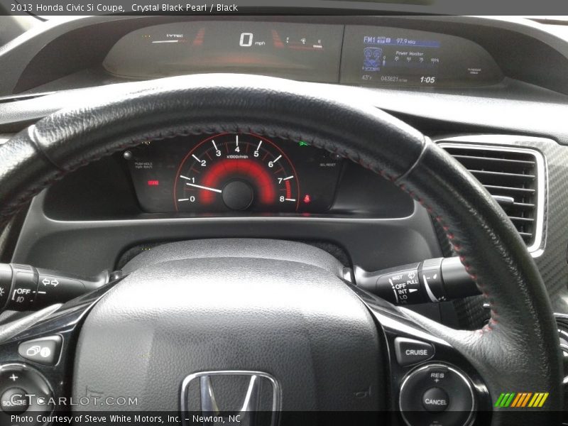 Crystal Black Pearl / Black 2013 Honda Civic Si Coupe