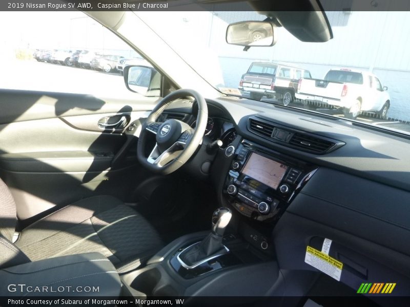 Caspian Blue / Charcoal 2019 Nissan Rogue SV AWD