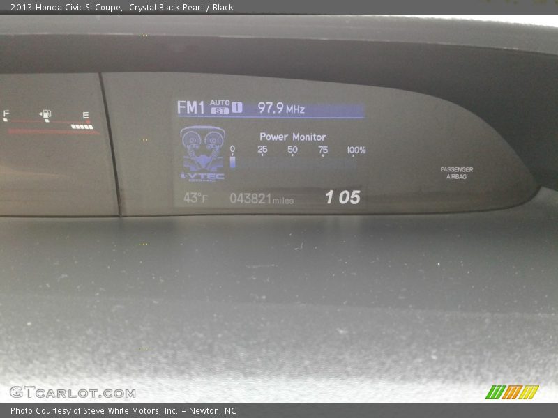 Crystal Black Pearl / Black 2013 Honda Civic Si Coupe