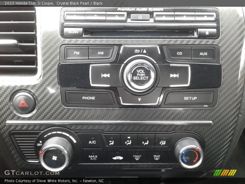 Crystal Black Pearl / Black 2013 Honda Civic Si Coupe