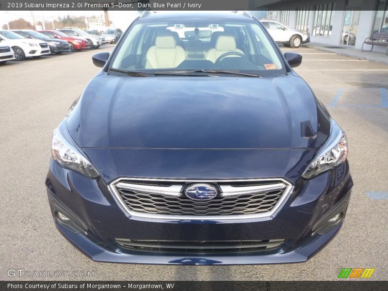 Dark Blue Pearl / Ivory 2019 Subaru Impreza 2.0i Premium 5-Door