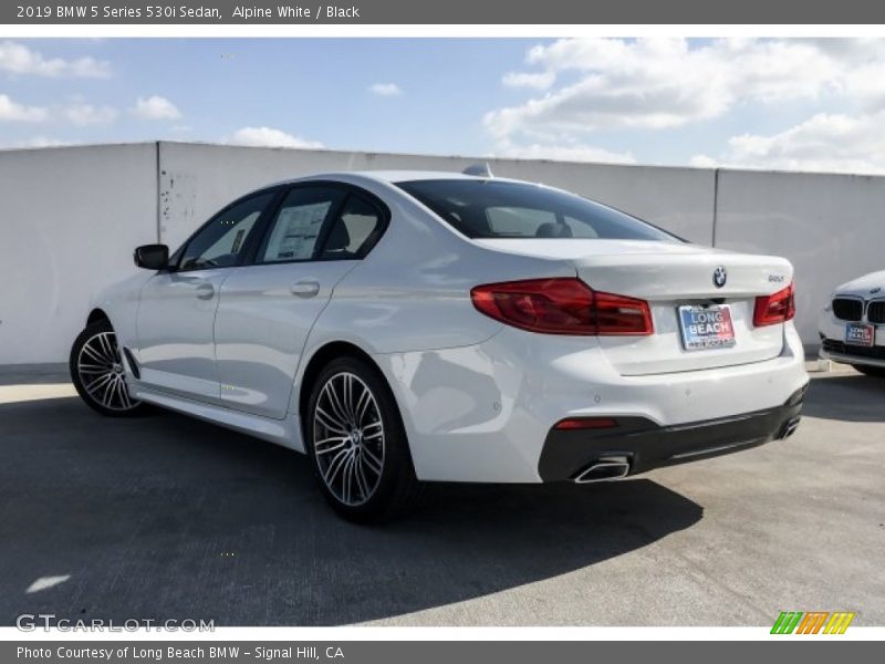 Alpine White / Black 2019 BMW 5 Series 530i Sedan