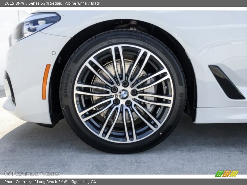 Alpine White / Black 2019 BMW 5 Series 530i Sedan