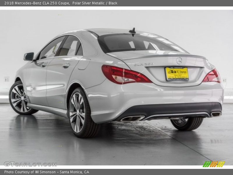 Polar Silver Metallic / Black 2018 Mercedes-Benz CLA 250 Coupe