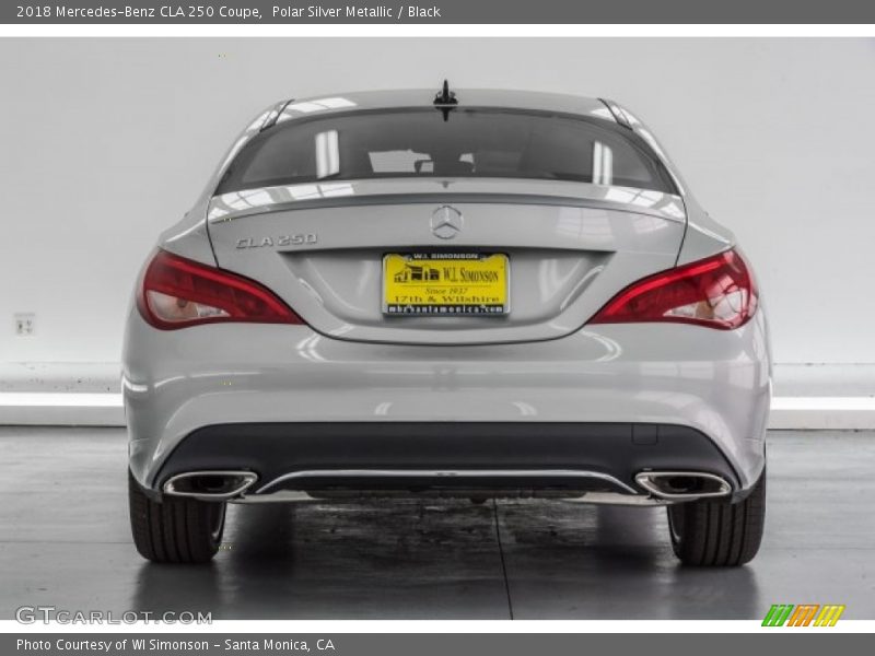 Polar Silver Metallic / Black 2018 Mercedes-Benz CLA 250 Coupe