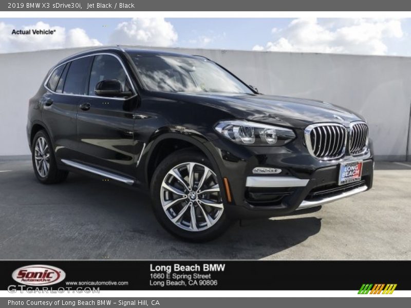 Jet Black / Black 2019 BMW X3 sDrive30i