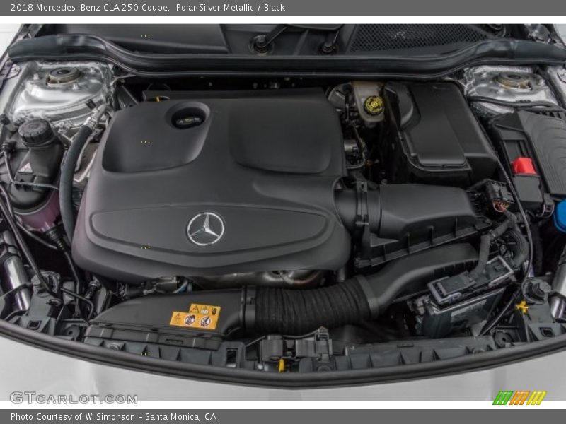 Polar Silver Metallic / Black 2018 Mercedes-Benz CLA 250 Coupe
