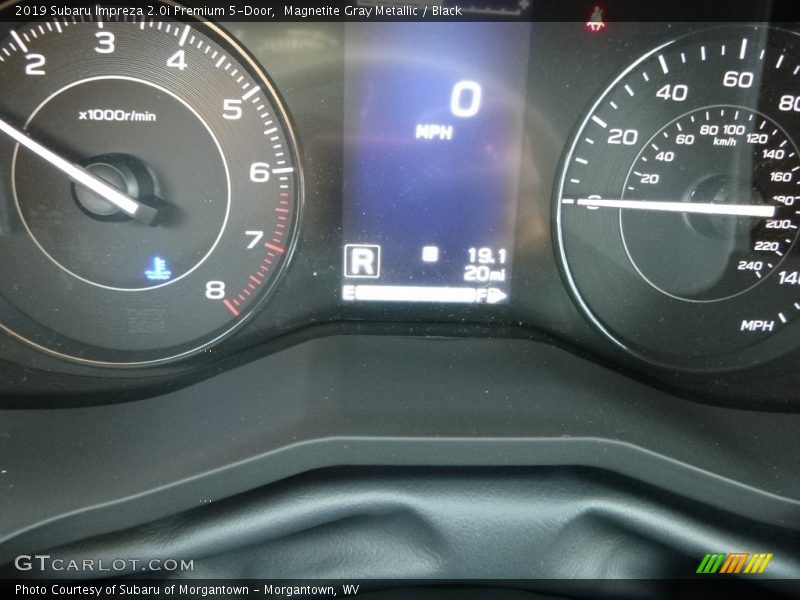 Magnetite Gray Metallic / Black 2019 Subaru Impreza 2.0i Premium 5-Door