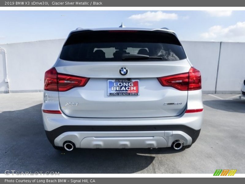 Glacier Silver Metallic / Black 2019 BMW X3 sDrive30i