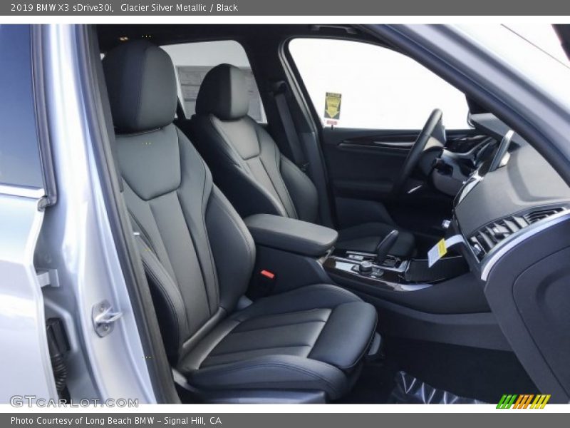 Glacier Silver Metallic / Black 2019 BMW X3 sDrive30i